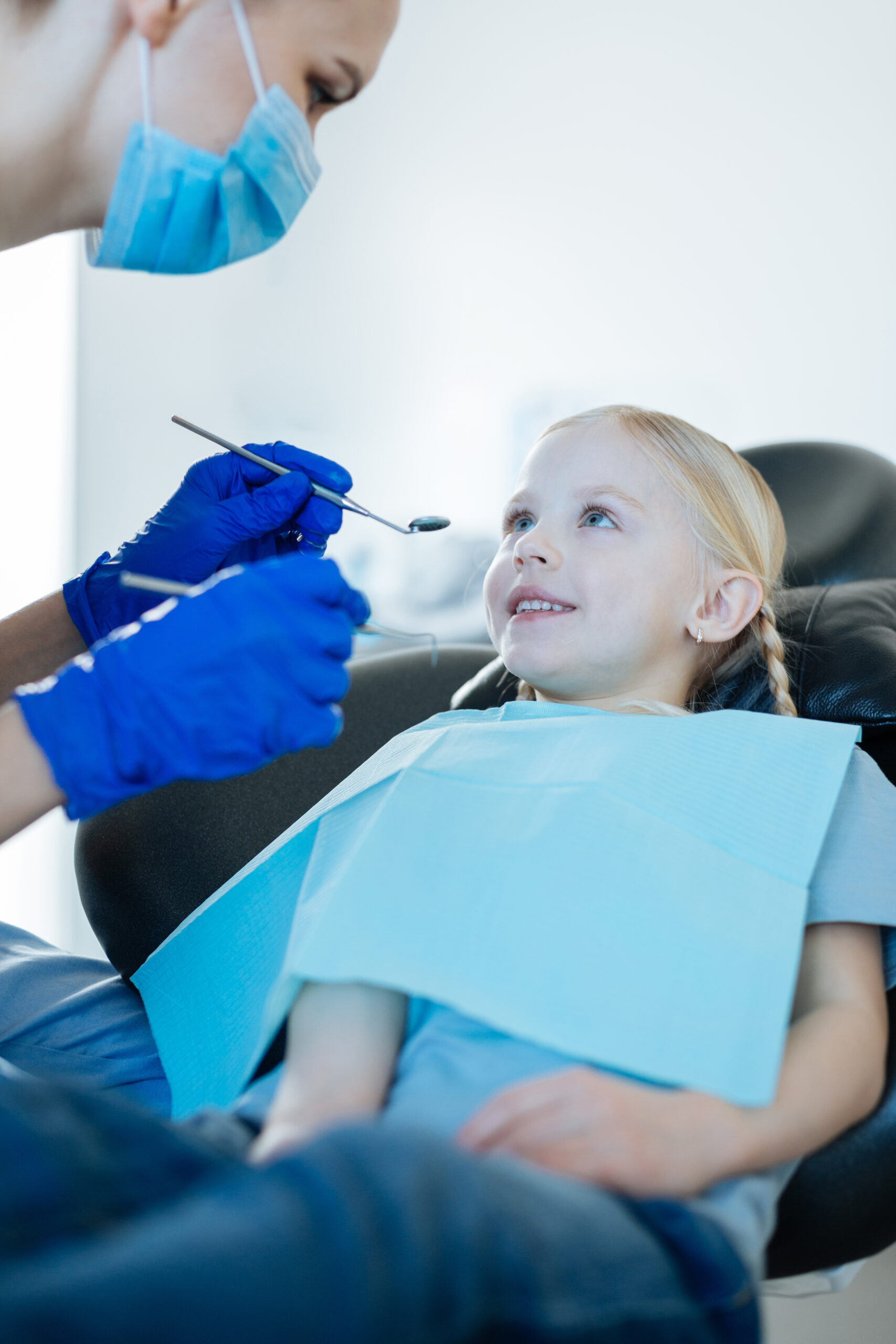 Child receiving dental care with Medicaid in Indianapolis